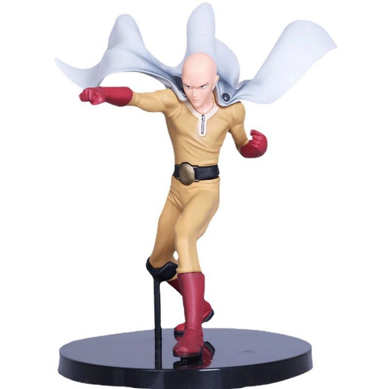 14 см Аниме Фигурка ONE PUNCH-MAN Сайтама Боевая Стоящая Фигурка Игрушка ПВХ Периферия Коллекционная Маленькая Скульптура Настольное Украшение