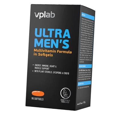 Комплекс витаминов для мужчин, Ultra Men's Multivitamin, VP laboratory  90гелкапс (36099024)