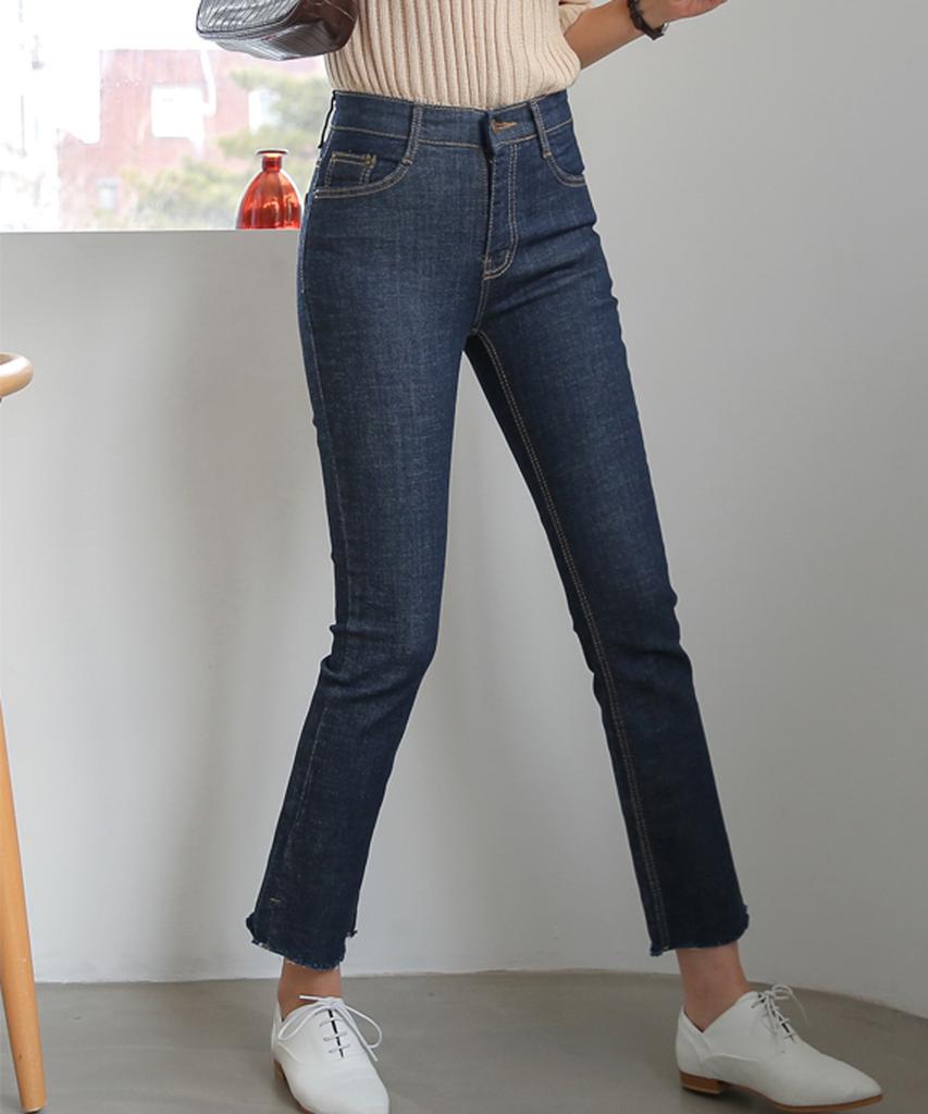 Джинсовые брюки bootcut с эластичным спандексом, внутренний пояс Ppaeppae