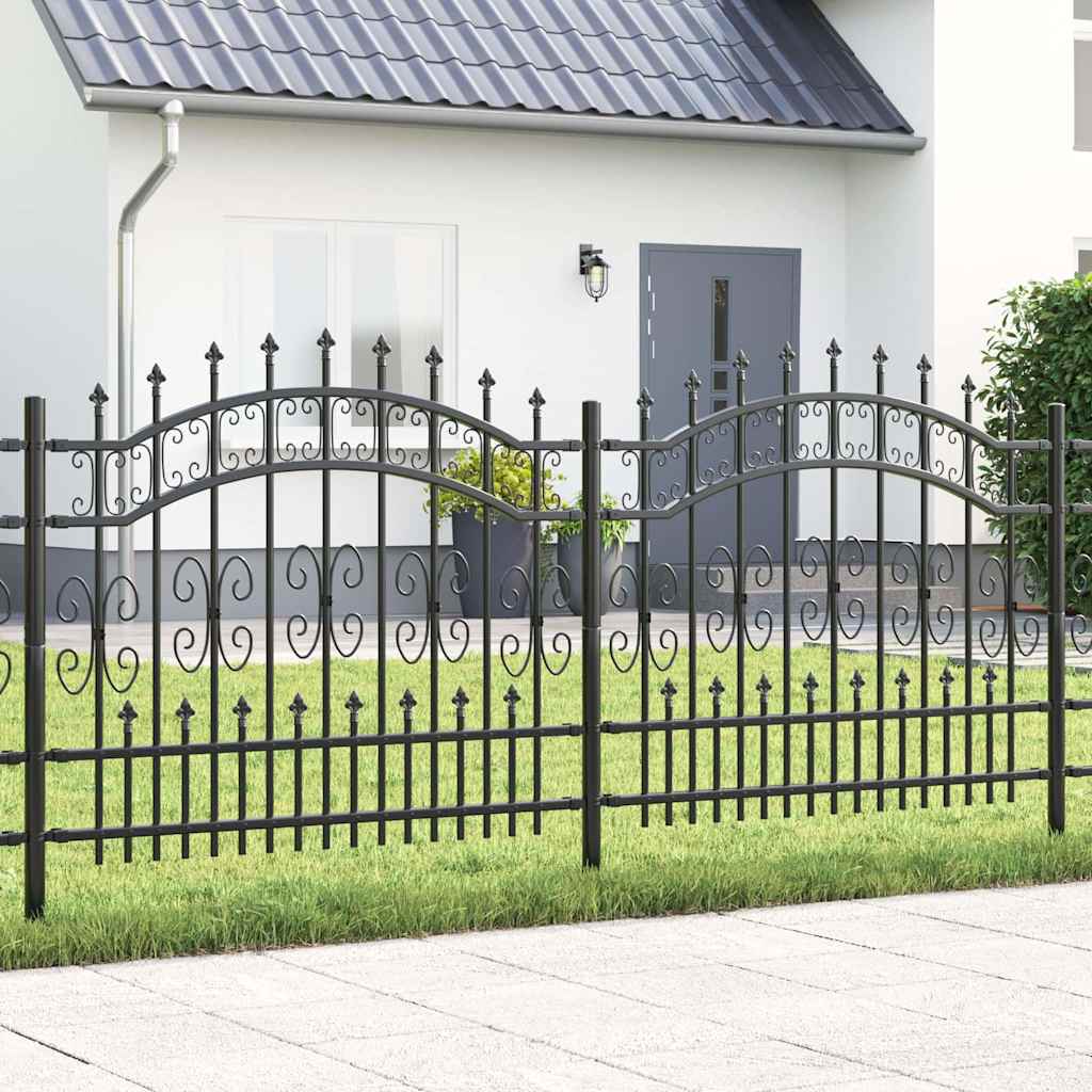 Garden Fence KAMPEN 240 x 140 cm Mesh Powder Coated Steel
