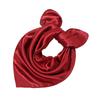 60*60cm Women Elegant Square Scarf Solid Small Hair Tie Band For Business Party Head Neck Silk Satin Scarf