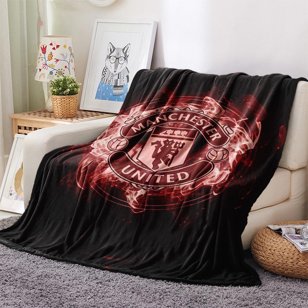 Man Utd Print FlAannel Blanket, High quality Comfortable for All Seasons, Home Decor, Warmth and Comfort