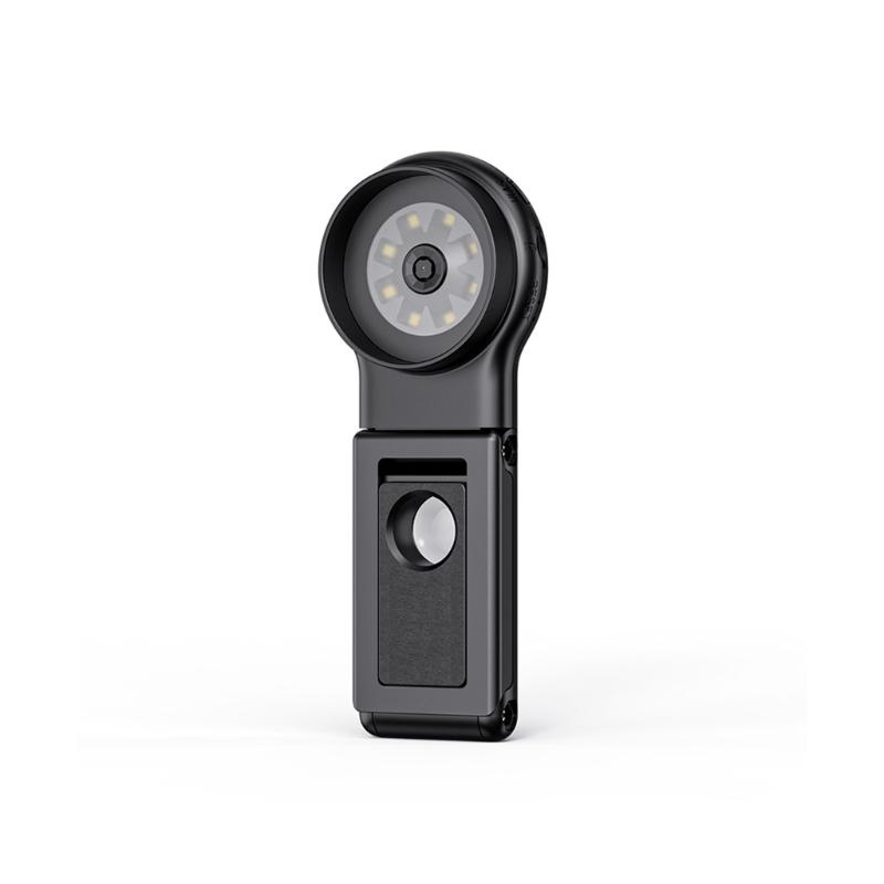 Kids Travel Microscope Compactly Opticals Lens 500X Zooming Magnification Builts In Video Recording For Science Learning