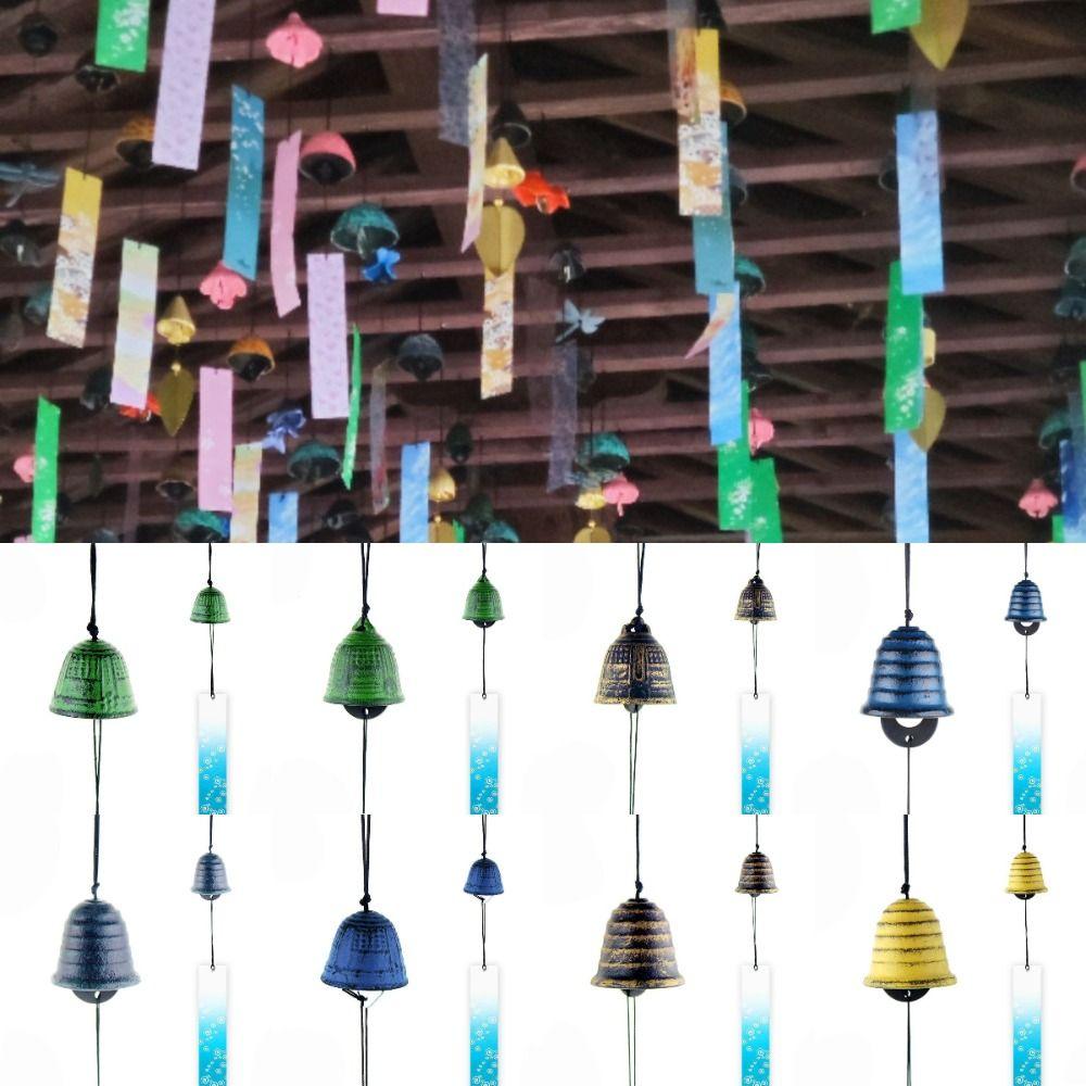 Metal Wind Chimes Durable Cast Iron Hanging Pendant Creative Home Garden Decoration Indoor Outdoor