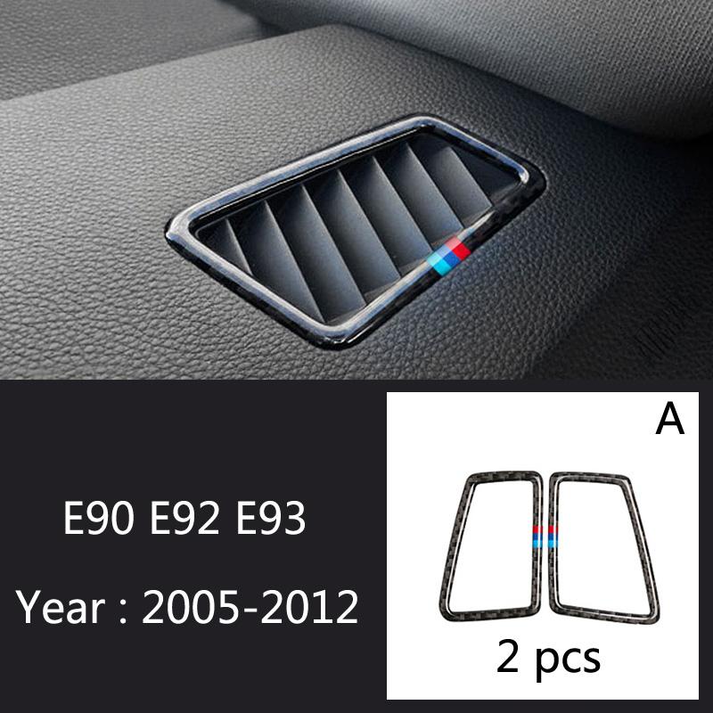 Мягкие наклейки из углеродного волокна на выходе воздуха, накладка, Стайлинг автомобиля для BMW 1 2 3 4 5 7 Series X1 X3 X4 X5 X6 F30 F10 F15 F16 G30