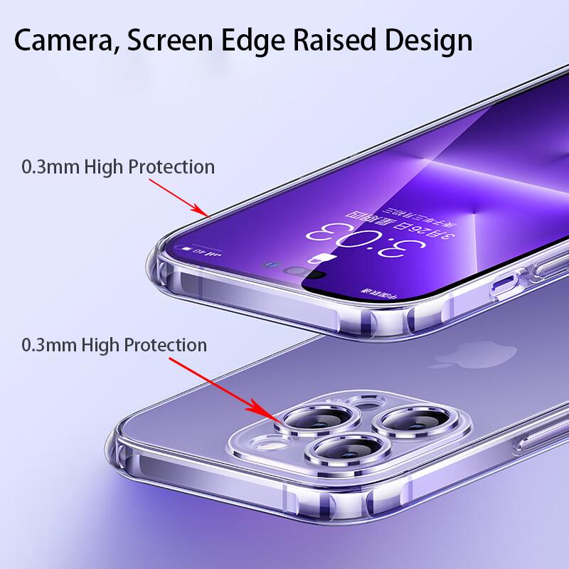Прозрачный чехол для телефона для iPhone 14 11 12 13 15 Pro Max Силиконовый Мягкий для iPhone XS Max XR X 8 7 6 Plus Прозрачная Задняя Крышка Чехол