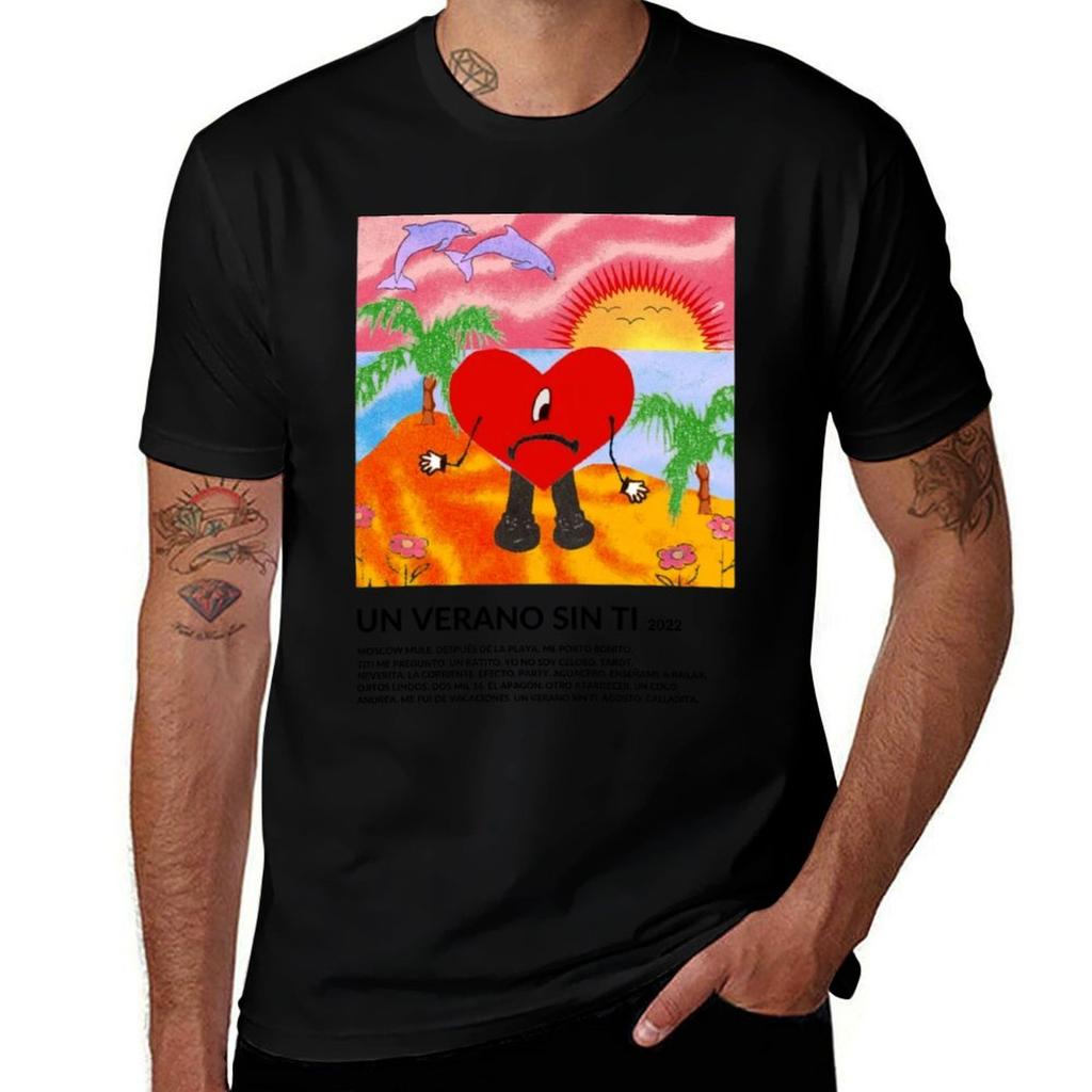 Bad Bunny Un Verano Sin Ti Merch Tshirt Big Size Short Sleeve Casual Top Tshirt
