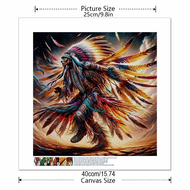 New Arrival 5D DIY Full Circle Diamond Painting "Ethnic Outfit" Embroidery Cross Stitch Home Decor Gift