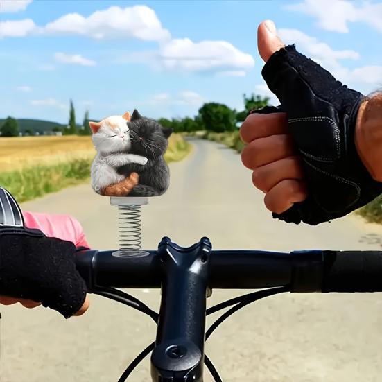 2D Swing Animal Decoration with Spring Acrylic Flat Cartoon Cat Ornament Car Dashboard