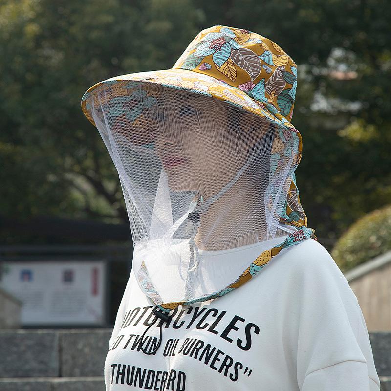 Женские многофункциональные дышащие козырьки для защиты от солнца, кепки, кепки из полиэстера, сетка от насекомых и комаров, лето, 6 стилей