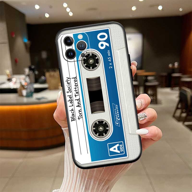 Cassette Vintage Tape Case for Samsung Galaxy M06 M15 M16 M35 M55 M56 A36 A42 A50 A50S A51 A52 A32 A33 A05 A05S A06 A16 A20