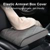 Car Armrest Box Faux Pad Soft Comfortable Leather Mat Protective Armrest Heightening Pad