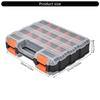Double Side Tools Box Hardware Tool Container Bin Small Parts Storage Case Plastic Sorting Box Display Storage Case