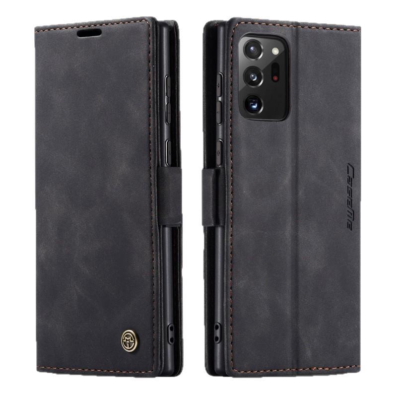 Ретро-чехол-книжка из матовой кожи для Samsung NOTE20 Ultra/10 Plus с карманом для карт и подставкой