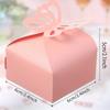 20pcs Small Gift Box, Birthday Wedding Party Candy Pearlescent Paper Butterfly Goodie Box Square Box Goody Wedding Paper Box