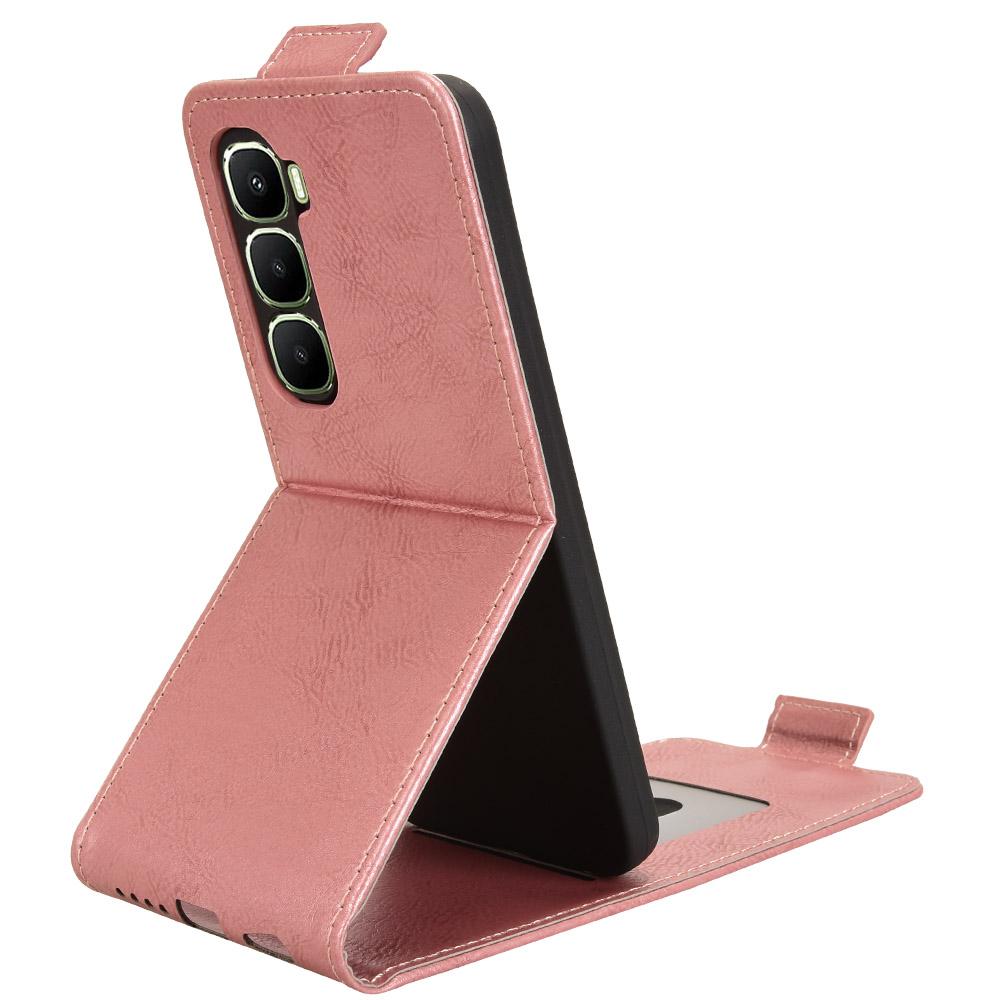 Чехол-подставка для Infinix Hot 60i 4G/Hot 60 5G с магнитной застежкой, вертикальный откидной кожаный чехол для телефона с держателем для карт