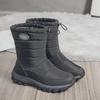 Женские водонепроницаемые зимние сапоги Plus Velvet Snow Boots - большой размер, плотный хлопок, средняя толщина берца