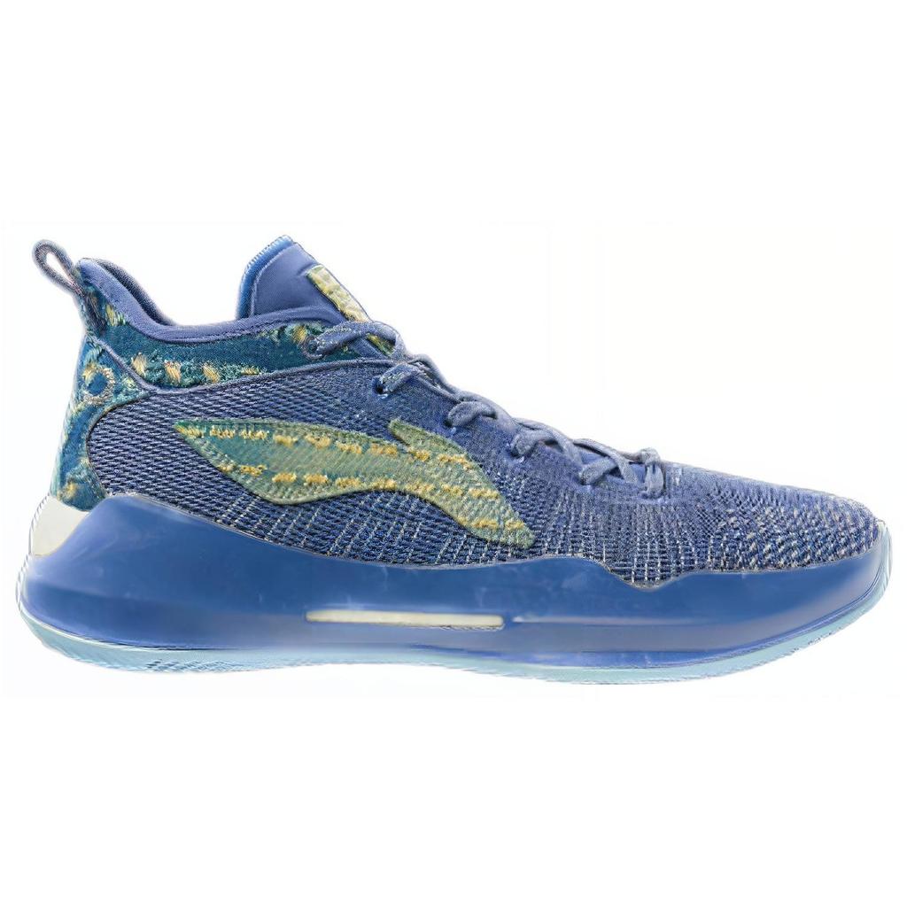 Li Ning YuShuai 13 Амортизация Boom Устойчивость к скольжению Износостойкость Покрытие Поддержка Средняя высота Баскетбольные кроссовки Мужские ABAQ013-15