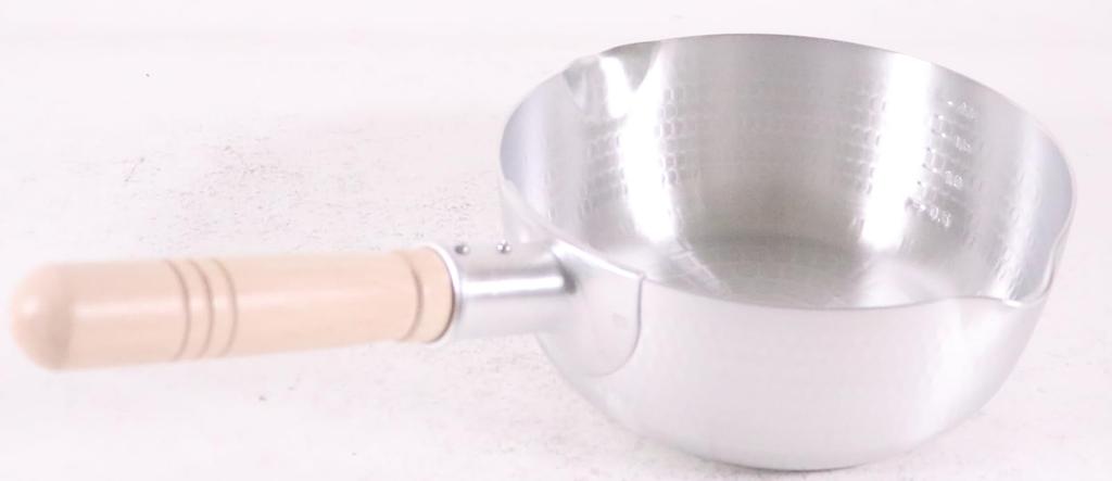 Nakao Aluminum Manufacturing Co., Ltd. Nakao Aluminum Hammered Yukihira Pot (with scale) 21cm Double-ended
