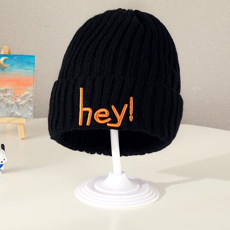 Зимняя вязаная шапка для девочек сладких конфетных цветов, для мальчиков и детей, мягкая теплая шапка для улицы, детская модная шерстяная шапка