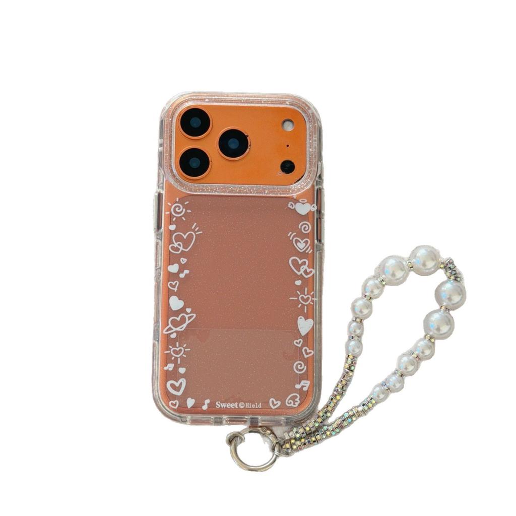 Белая рамка-сердечко для iPhone 16 Pro Max, чехол для iPhone 17 Pro, 15 защитный чехол, 13/14 женский
