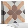 Pack of Self-Adhesive PVC Tiles Geometric Pattern with Motif 4x50x50 cm