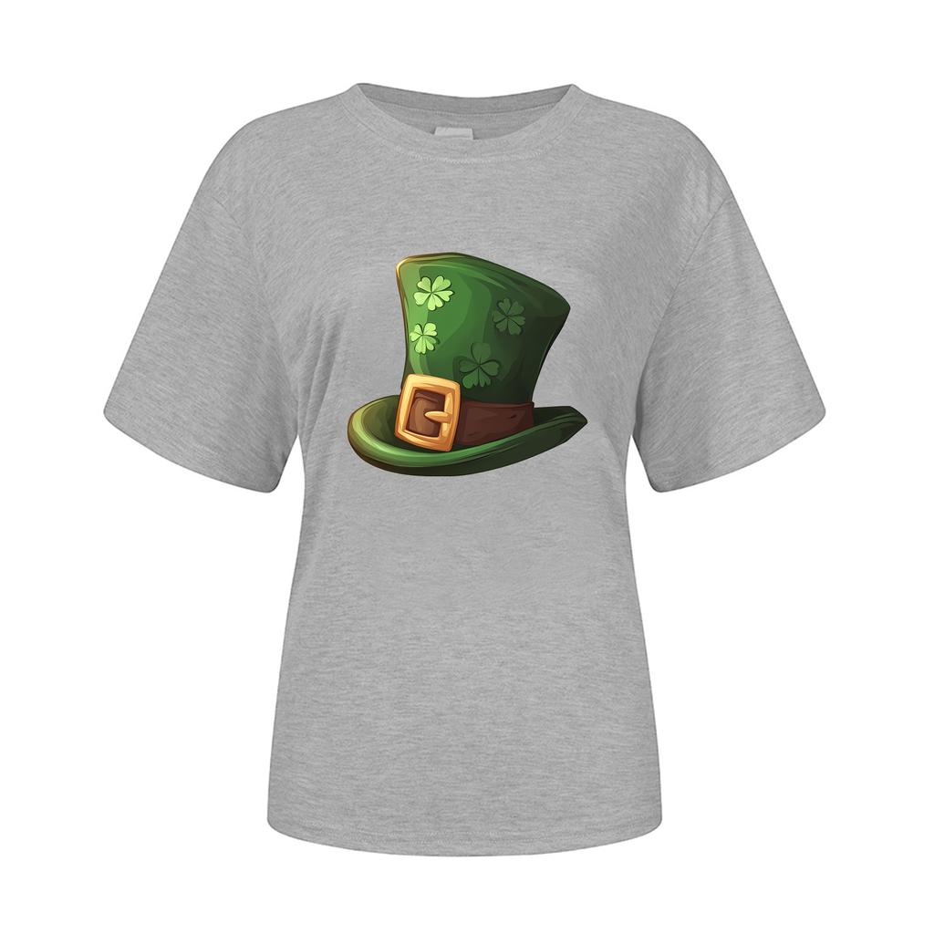 Унисекс ул.. Короткие рукава с графикой ко Дню Святого Патрика