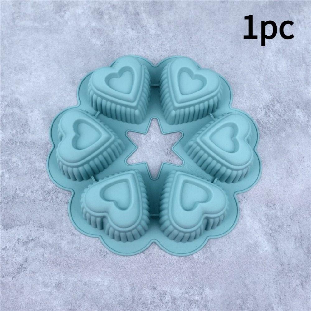Food Grade Silicone Dessert Baking Tray Flexible French Pastry Mold Heart Baking Mold Chocolate
