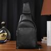 Высококачественная мужская сумка через плечо из натуральной кожи, многофункциональная, верхний слой из коровьей кожи, повседневная, простая, нагрудная сумка через плечо, нагрудная сумка