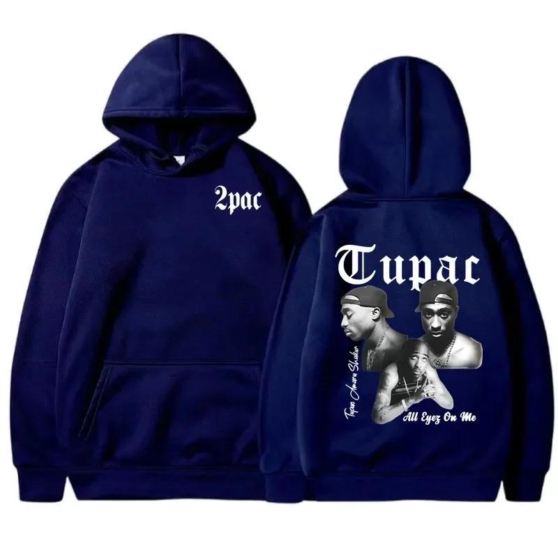Худи с изображением рэпера Тупака 2pac Мужское и женское Спортивная одежда Унисекс Худи Модный Принт с буквами Хип-Хоп Спортивная одежда Повседневное
