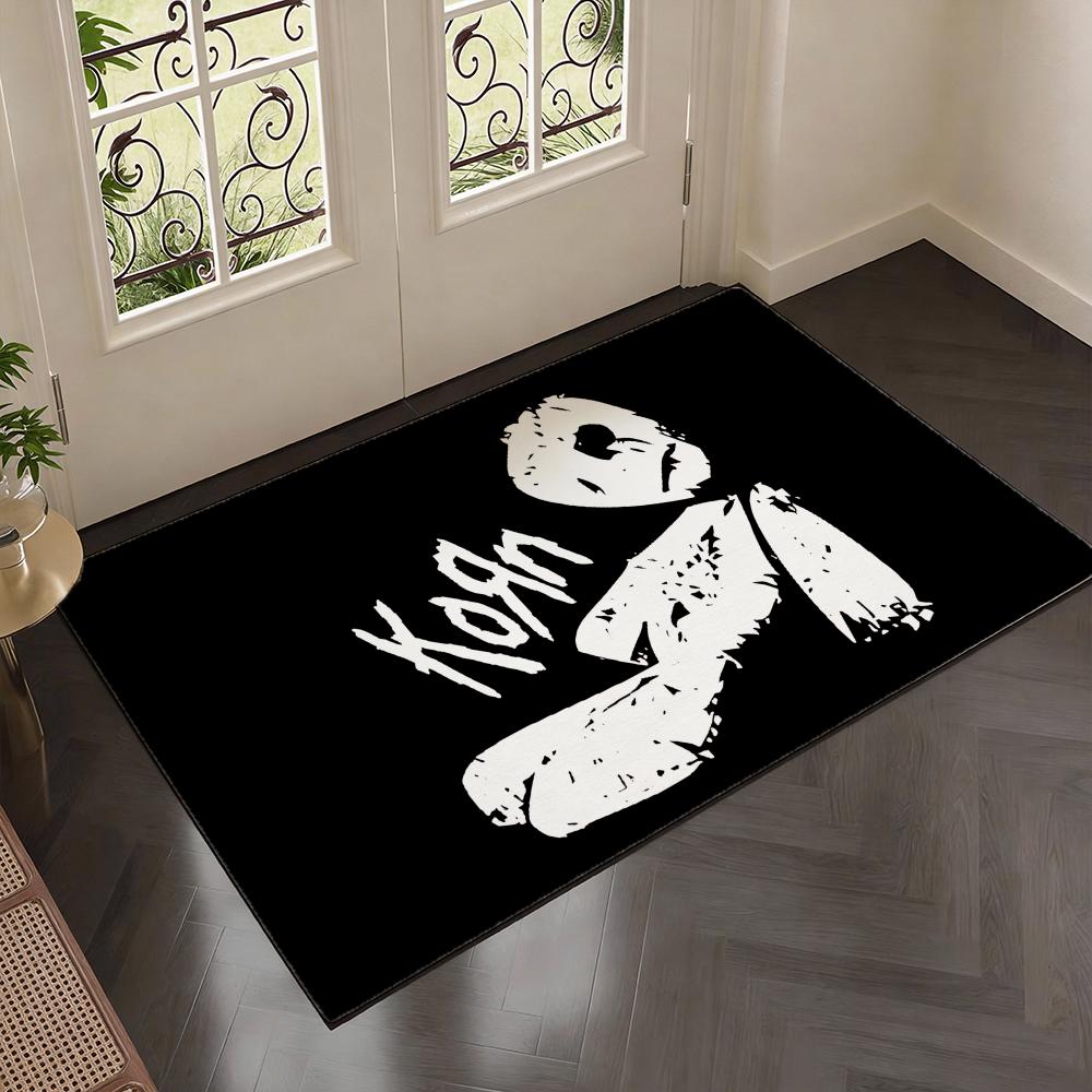 band k-Korns album classic Floor Mat Soft Thickened Flannel Door Mat Non-Slip Living Room Rug Home Decor