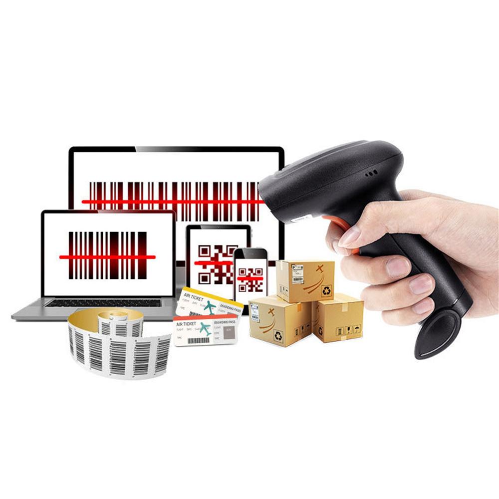 Беспроводной сканер штрих-кодов 2D, сканер логистики для супермаркетов