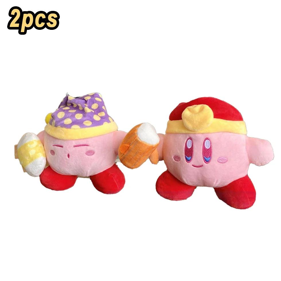 10-20cm Anime Star Kirby Plush Toys Soft Stuffed Animal Doll Fluffy Pink Plush Doll Pillow Decoration Toys for Children's Gift