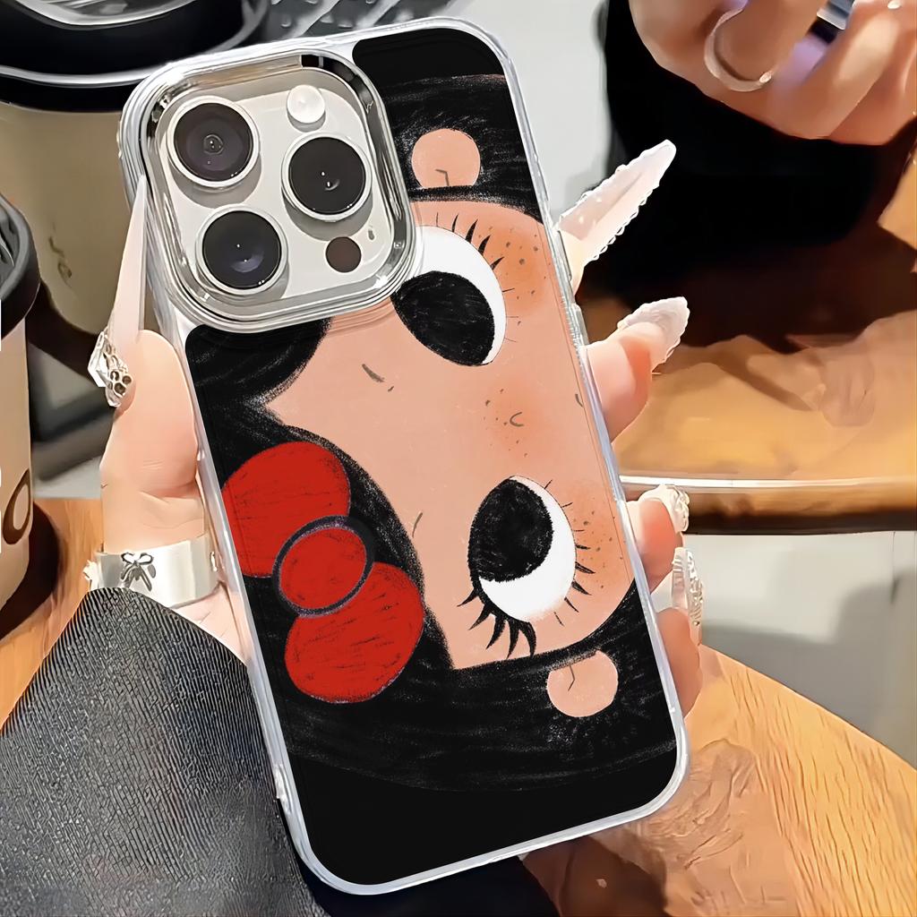 Cute Big Eyes Girl Phone Case for Vivo Y400 Y39 Y29 Y04 Y38 Y28 Y19S Y03 Y78 Y36 Y17S Y100 Y75 Y22S Y02 4G 5G Clear Soft Cover