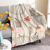 Halloween pumpkin digitalprinted polyester Bedroom velvet flannel soft sofa cover blanket Fleece soft sofa cover blankets