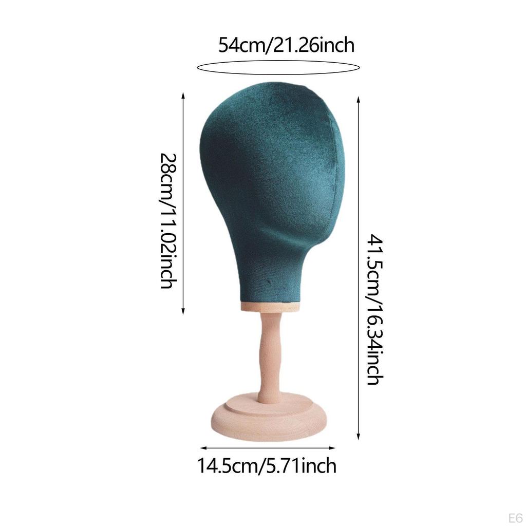 Держатель для демонстрации париков Манекен Голова Модный Устойчивый Высота 41,5 см Стойка для хранения шапок для