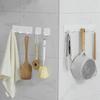 Multi Purpose Hooks Kitchen Punch-free Slotted Drawable Hooks Seamless Strong For Home Storage Gap Rack Hooks