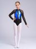 Kids Figure Skating Dress Shiny Rhinestone Ballet Lyrical Dance Costume Rhythmic Gymnastics Leotard Athletic Bodysuit