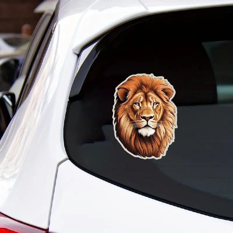 J484 # Автомобильная наклейка с рисунком льва, водонепроницаемая виниловая наклейка, автомобильные аксессуары, декор