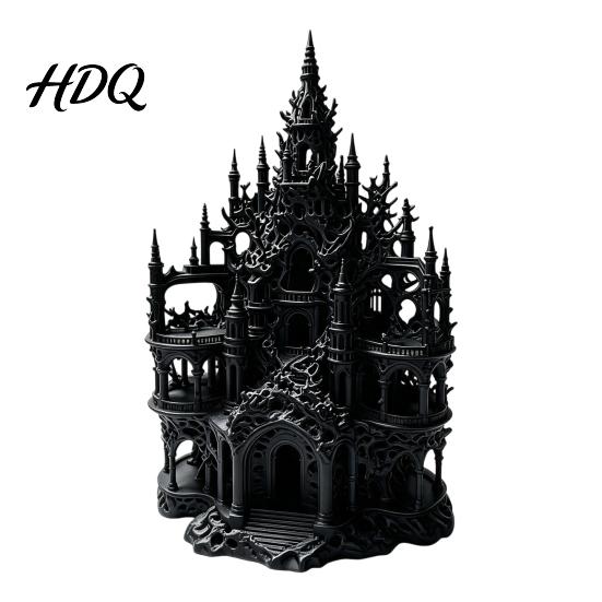 Аксессуары для аквариума для укрытия Готический Замок Аквариум Укрытие 3D Печатный Укрытие-пещера для Петушка Украшение Украшение