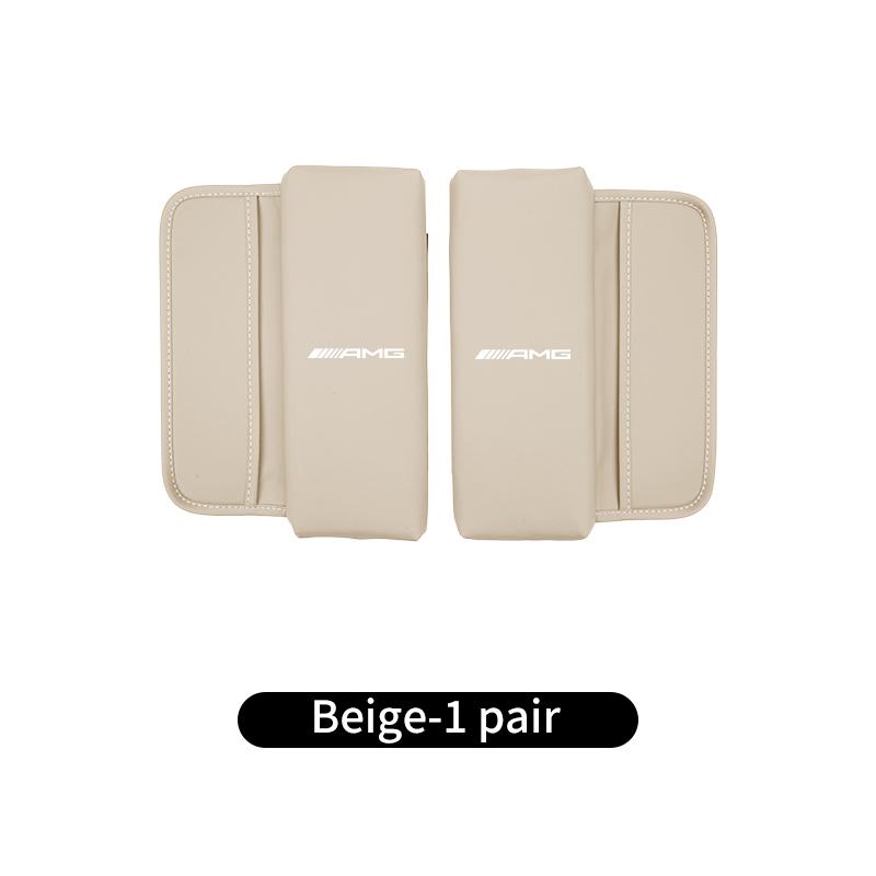 Car Armrest Cushion Anti Scratch Protection Cover Storage Pocket For Mercedes Benz AMG C180 C300 W124 W176 W177 C200 C260 GLC