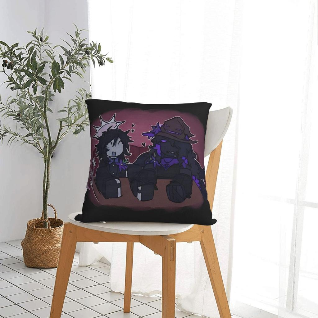 Azuretime Anime Square Pillow Case Azure Two Time Game Cushion Cover Zipper Decorative Pillowcase For Home 18"