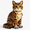 Cat Building Blocks Toy Figure Collectible DIY Model Display Compatible With ABS Plastic Bricks Set For Adults Kids Gift