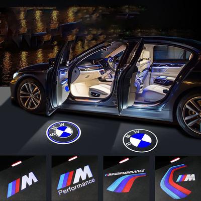 Светодиодная подсветка дверей автомобиля с логотипом для M Performance E46 E90 E60 F20 X1 F10 F30, тень-призрак, атмосфера, универсальная установка