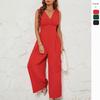 Women's Summer Sleeveless Fashionable Waist-hugging Sleeveless Jumpsuits for Women