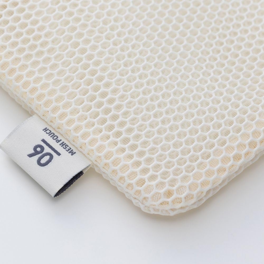 Flat Mesh Marks Pouch, A5, Collection, Melon, MSH-PO11-LGN