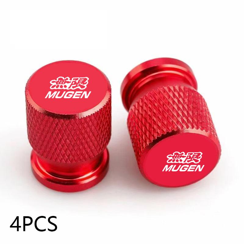 Car Wheel Tire Valve Caps Tyre Stem Covers Airdust Waterproof For Honda Mugen CB400 CB650F CBF CBR250RR CRF SH300 NC750 AQVBN1