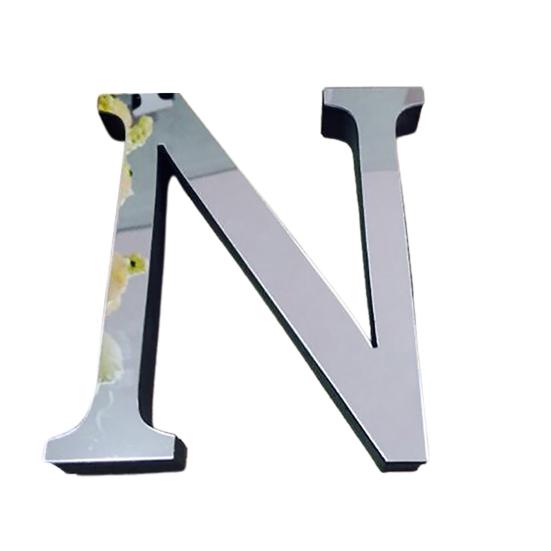 Популярные свадебные английские любовные письма домашний декор 3D зеркальные настенные наклейки алфавит рождественский декор ARI