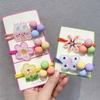 Korean Kids Elastic Hair Bands Cartoon Sweet Rabbit Anti-slip Hair Rope Hair Tie Headwear Girls Kids Hair Accessories