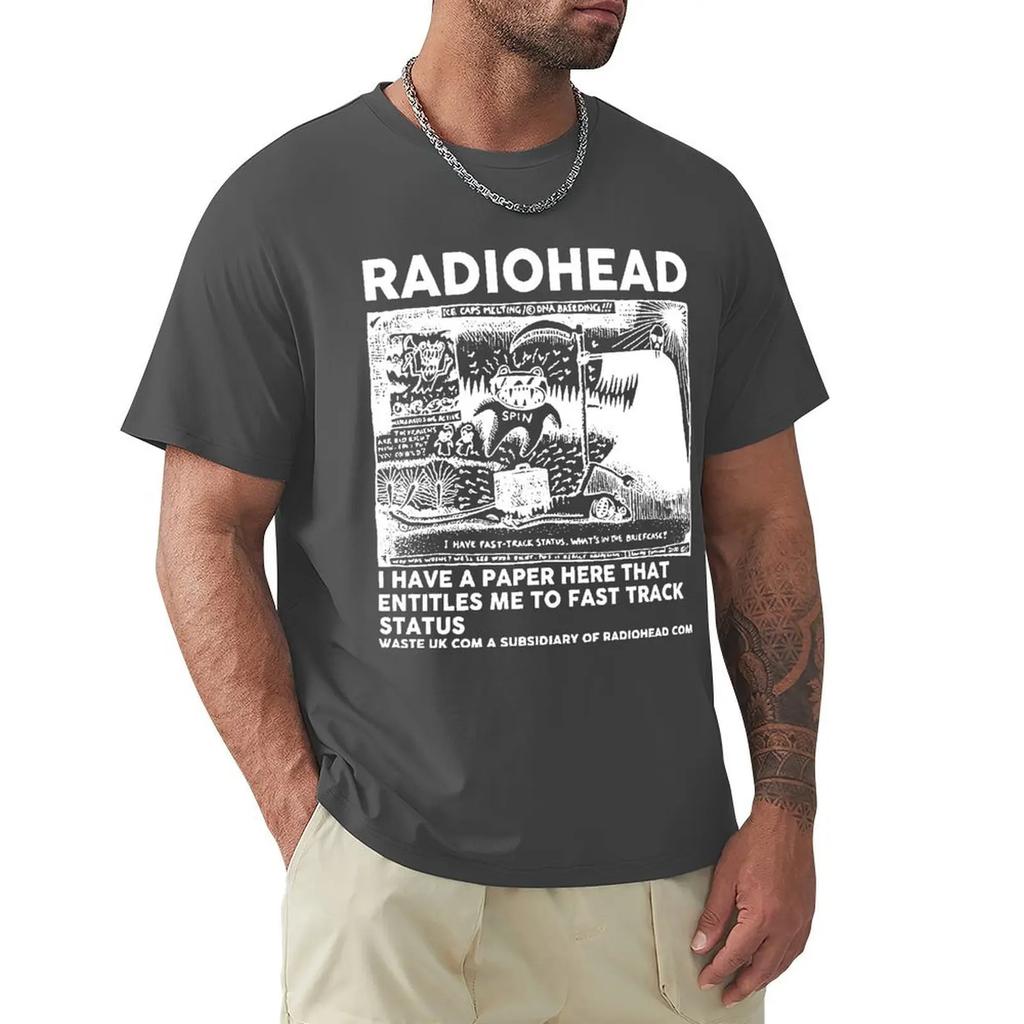 НОВЫЙ Тур Radiohead по Северной Америке 2024 Футболка Мужская Концертная Футболка Мужская Базовая Футболка с Коротким Рукавом